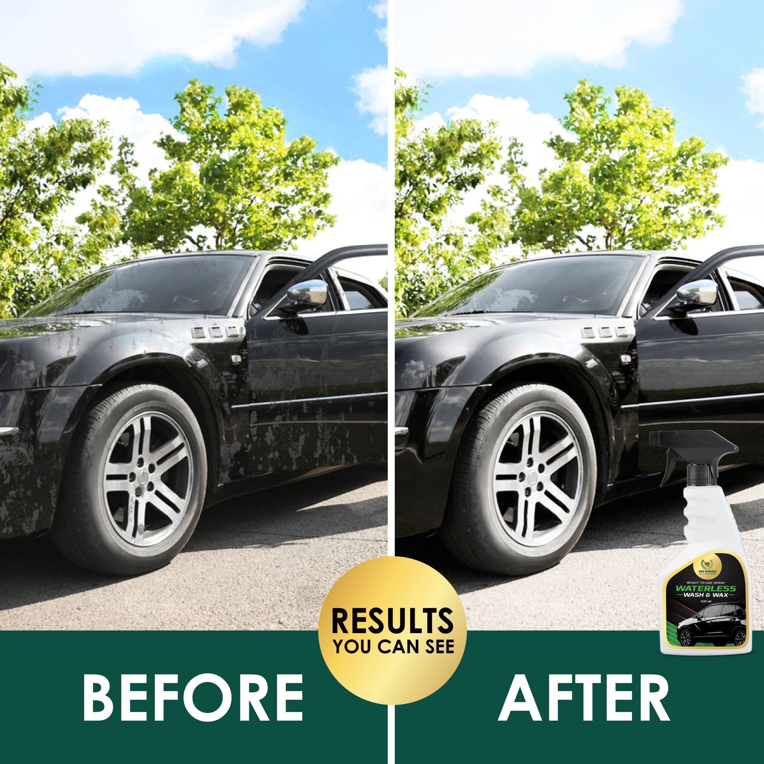 Waterless Car Wash & Wax (500 ml)