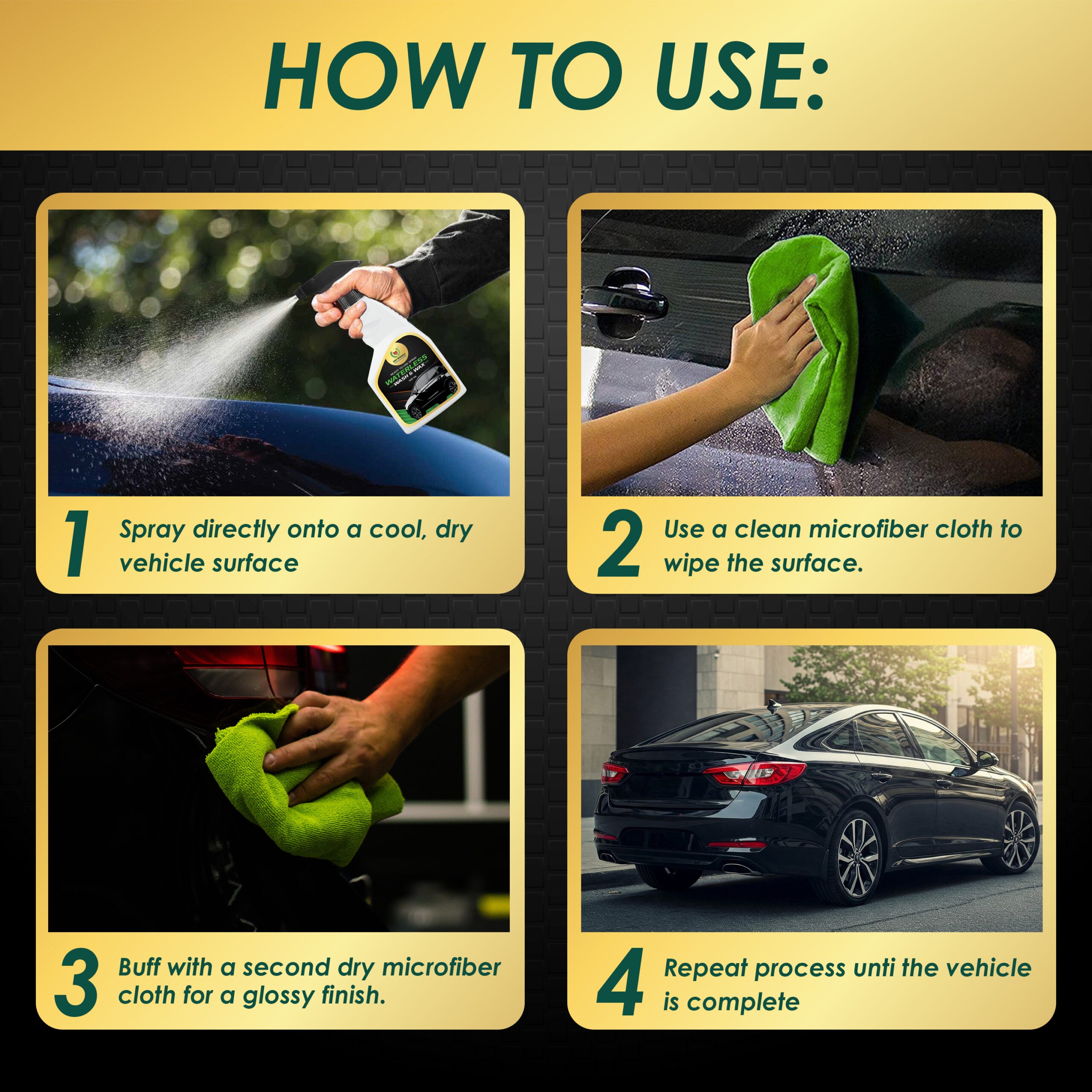 Waterless Car Wash & Wax (500 ml)