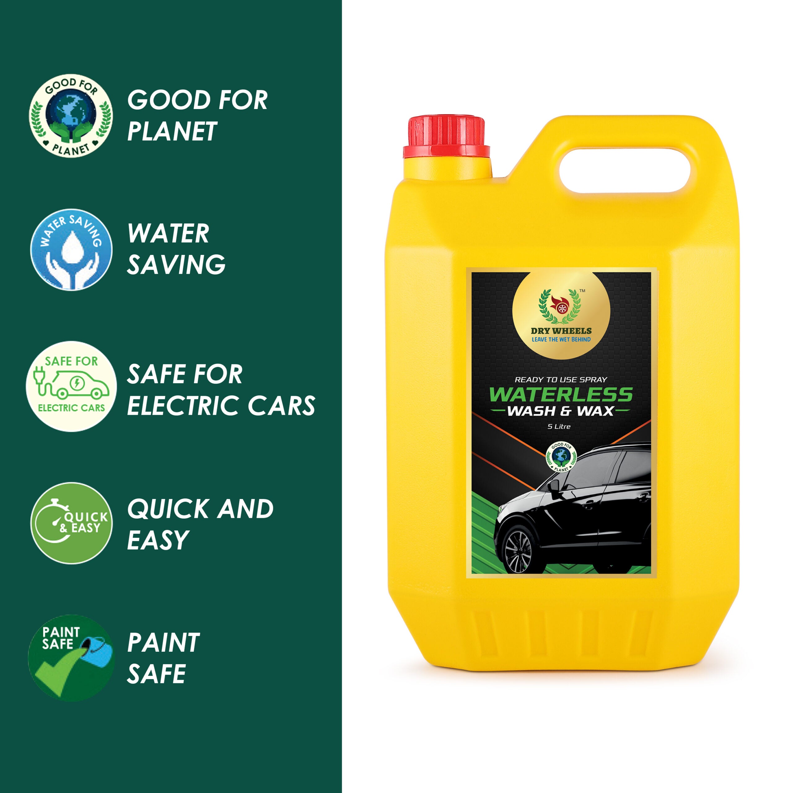 Waterless Wash & Wax – 5 Litre