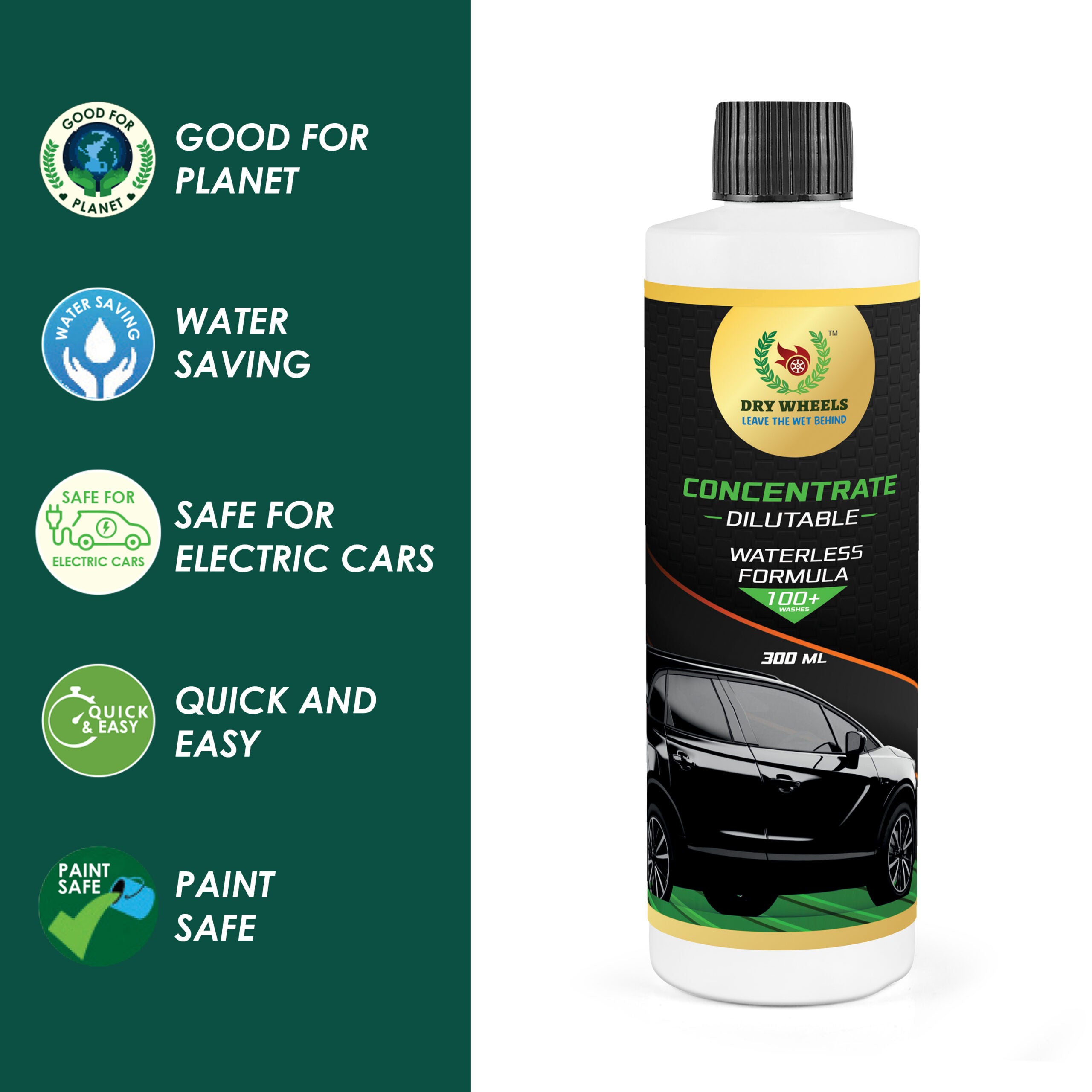 Car Concentrate – Dilutable Waterless Formula (300 ml)