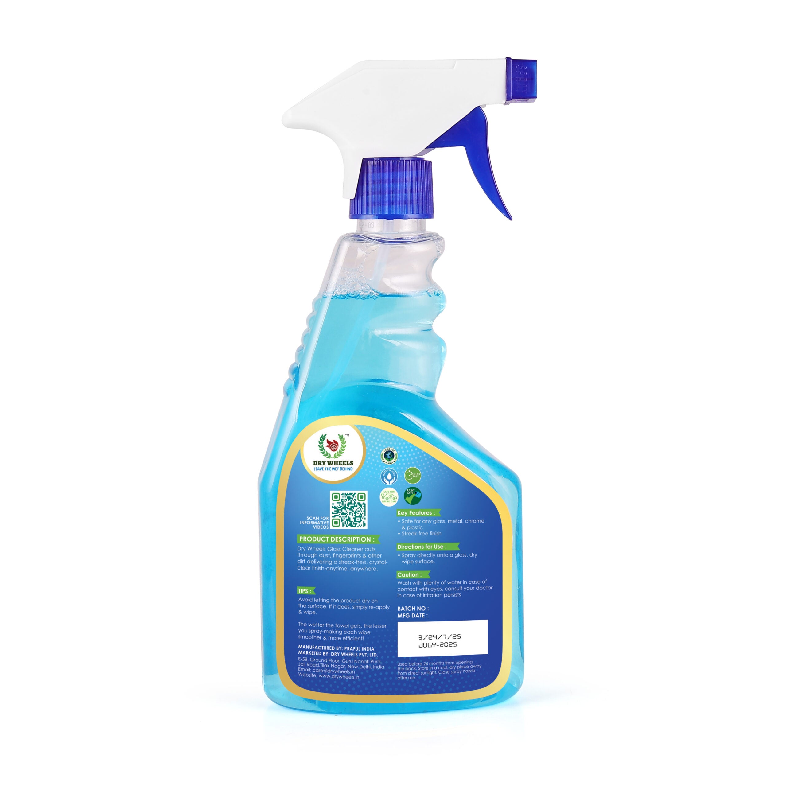 Glass Cleaner-Streak-Free Finish (500 ml)