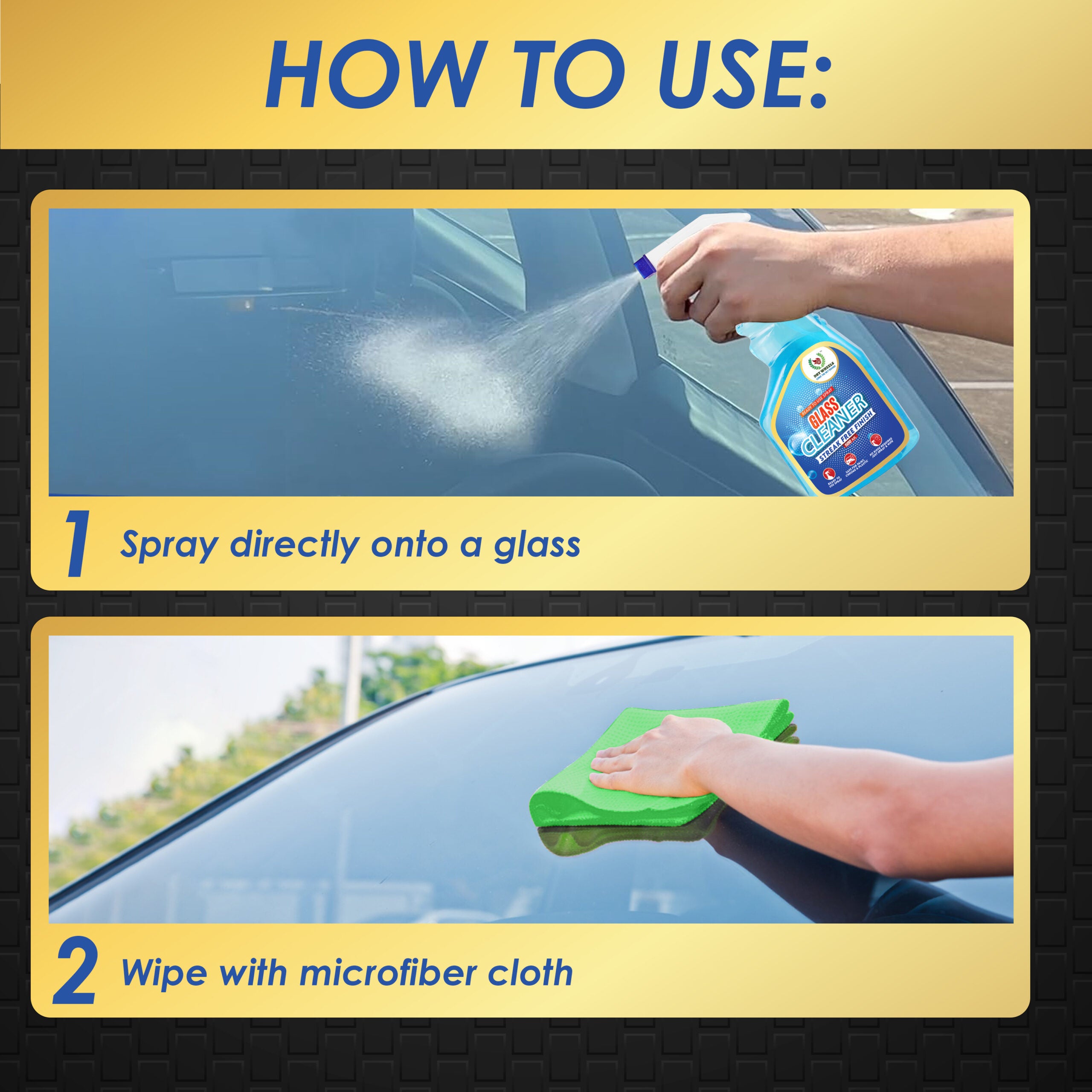 Glass Cleaner-Streak-Free Finish (500 ml)
