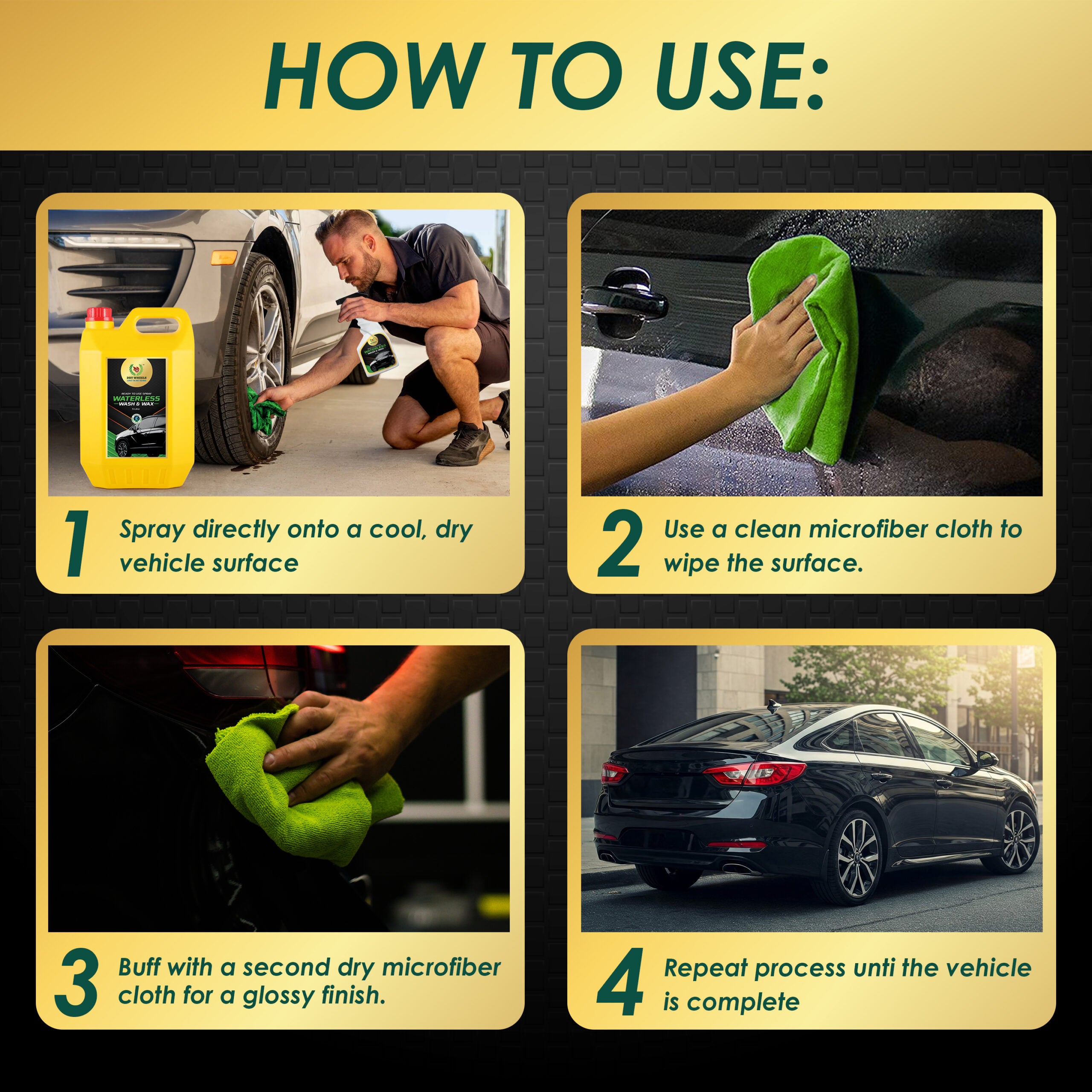 Waterless Wash & Wax – 5 Litre