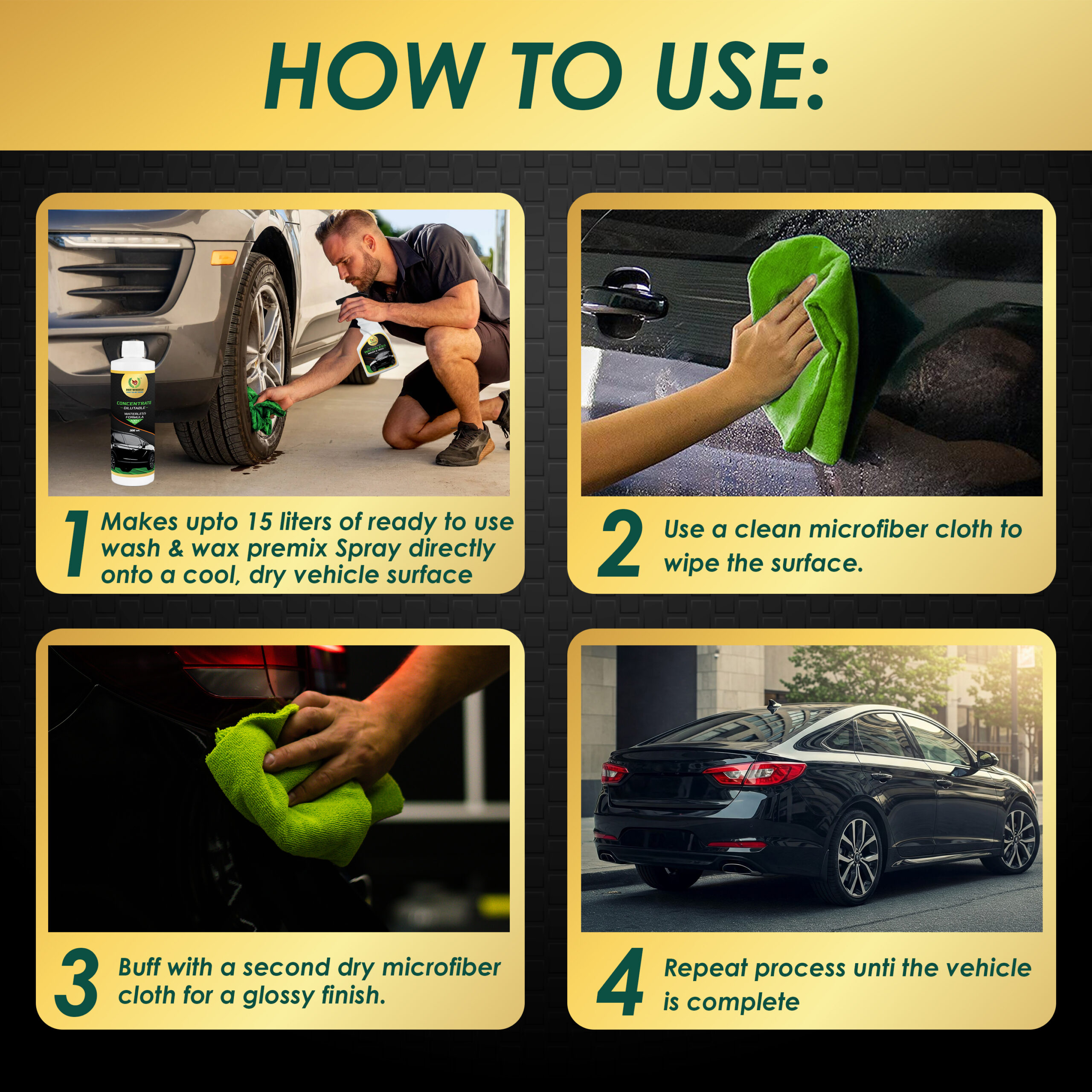Car Concentrate – Dilutable Waterless Formula (300 ml) - Image 2
